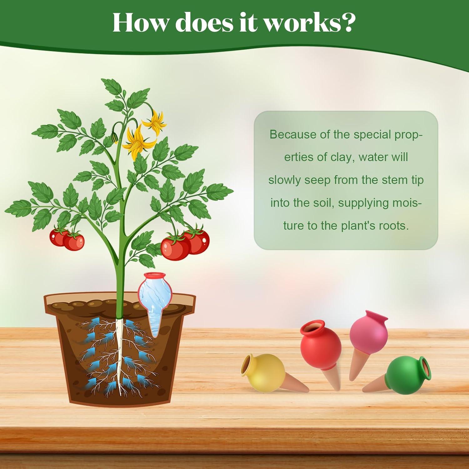 Juego de Picos de Riego de Terracota Flygragon - 6 Piezas