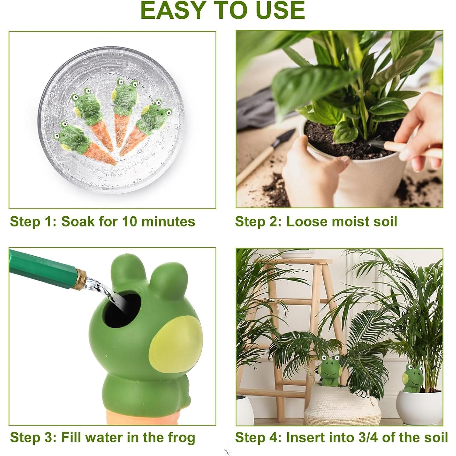 Picos de Riego Automático DEAYOU en Terracota - 4 Piezas