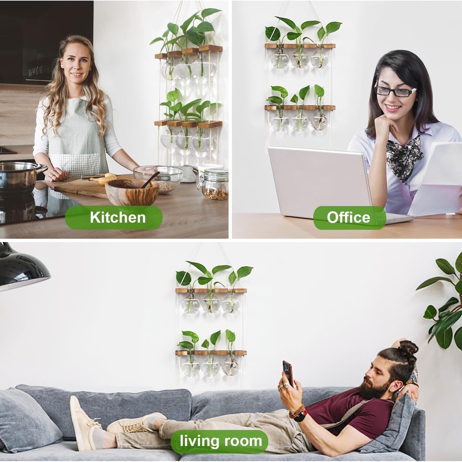 Estación de Propagación de Plantas Hidropónicas RENMXJ 6 Jarrones