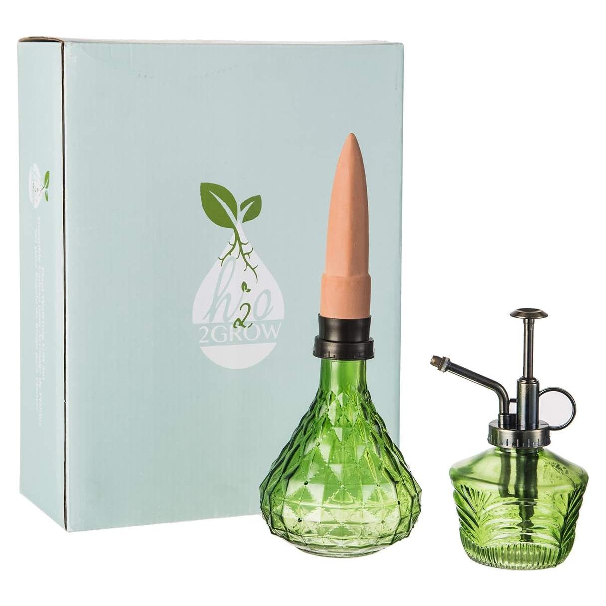 Mini Regadera de Vidrio Vintage Topadorn 177 ml Verde