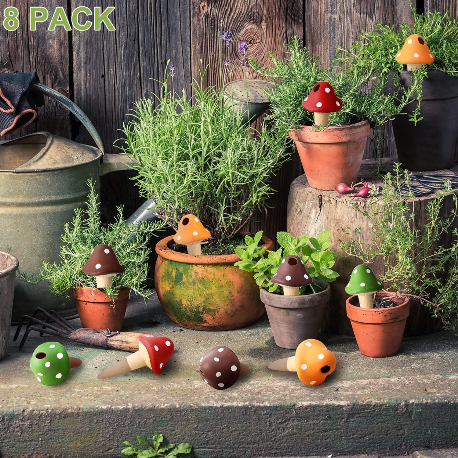 8 Picos de Riego Automático de Terracota Eccliy para Plantas