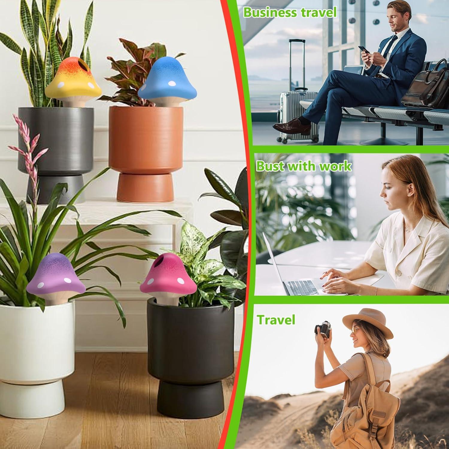 Paquete de 4 Picos de Riego de Terracota Junzem 25.4cm