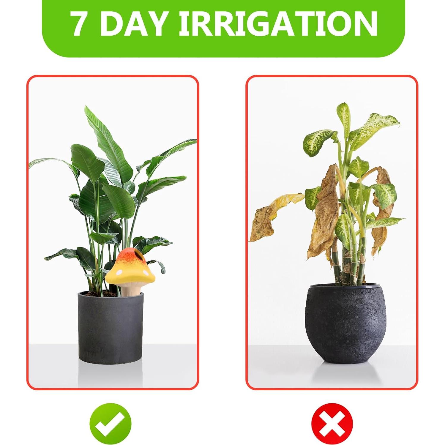 Paquete de 4 Picos de Riego de Terracota Junzem 25.4cm