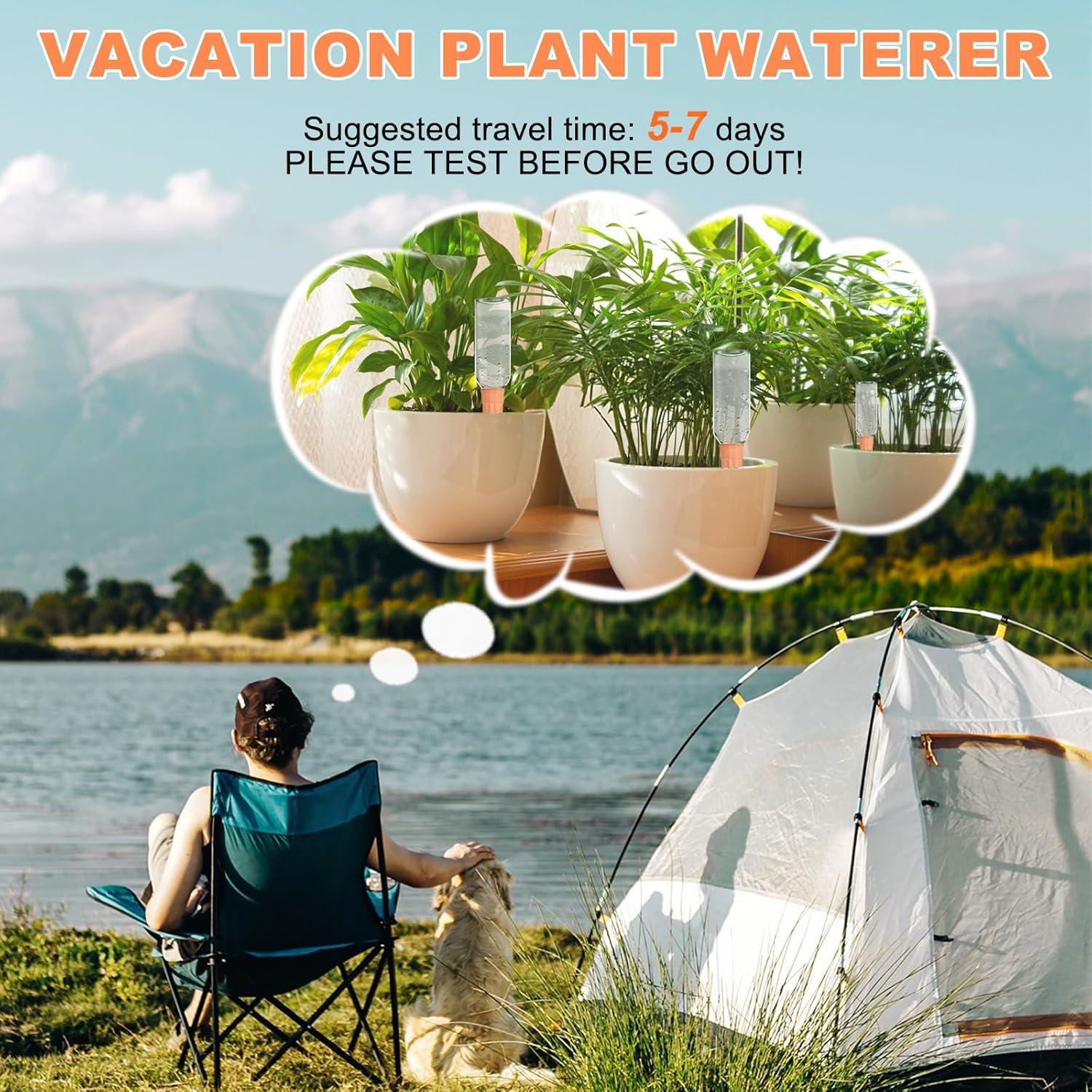 Paquete de 16 Estacas de Riego de Terracota para Plantas