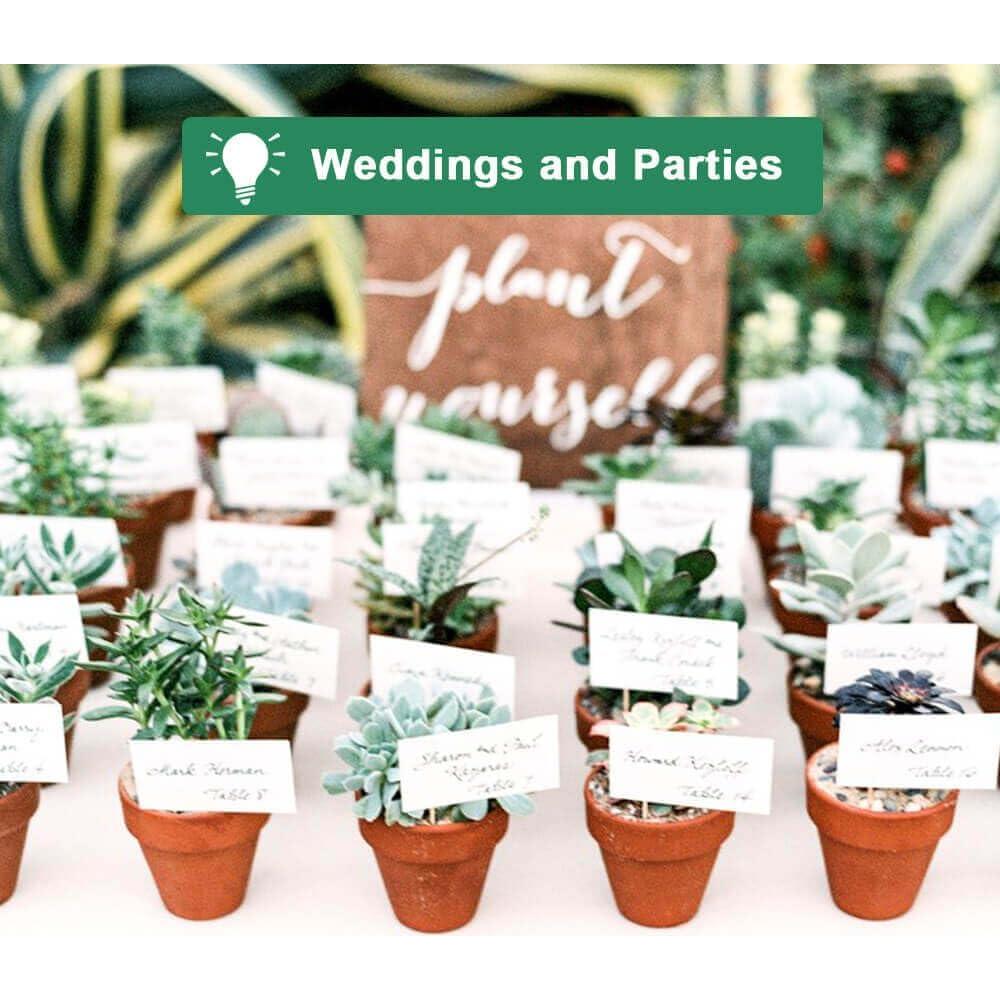 Macetas de Terracota Vensovo 7.62 cm - Paquete de 20 con Drenaje