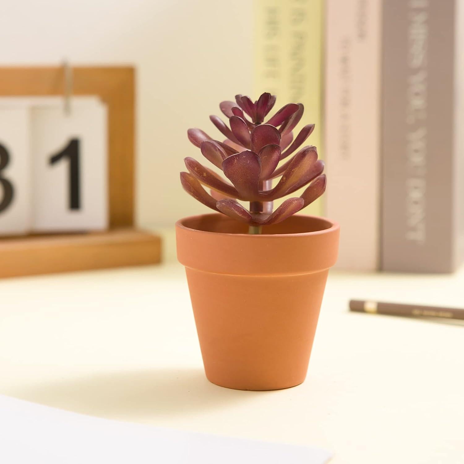 36 Macetas de Arcilla Terracota 6.35 cm con Drenaje Fcacti