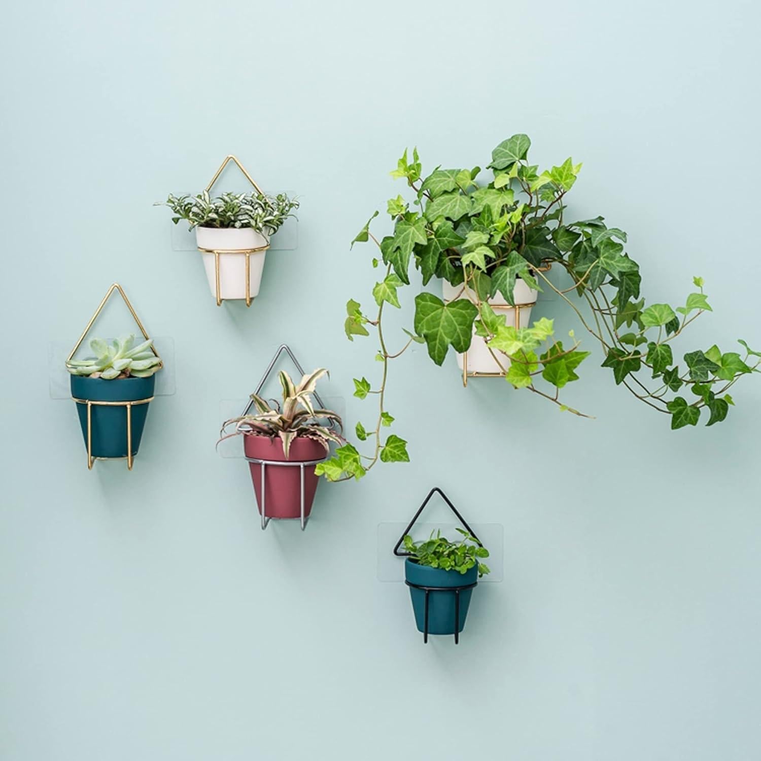 Yishang 72 Macetas de Terracota Blanca 6.35 cm con Drenaje