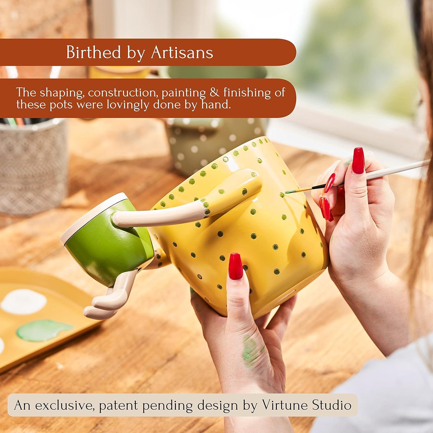 Macetas Adorables VIRTUNE 12.7 cm y 6.35 cm con Drenaje