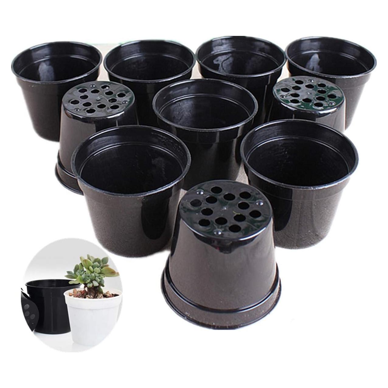 Macetas redondas DODXIAOBEUL para suculentas 40 unidades 6.35 cm