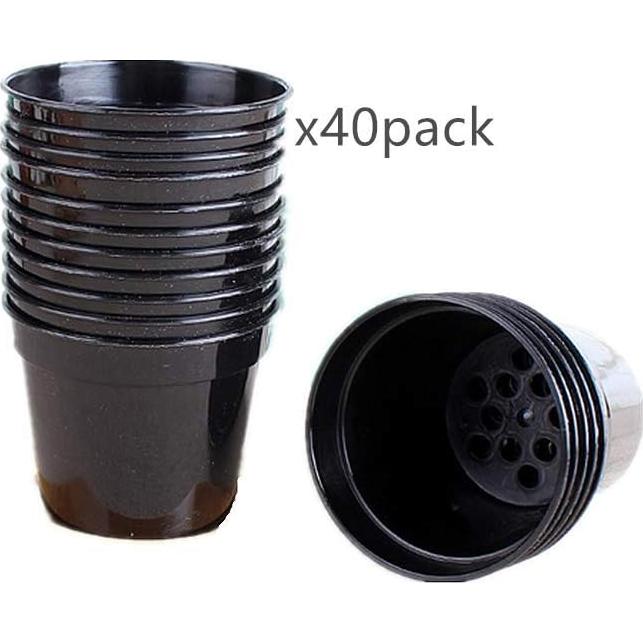 Macetas redondas DODXIAOBEUL para suculentas 40 unidades 6.35 cm
