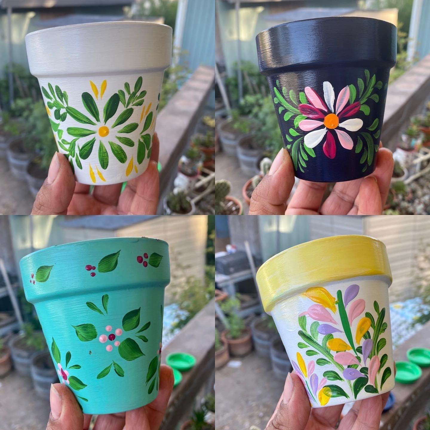 Macetas de terracota HERDUK 3" con plato - Paquete de 18