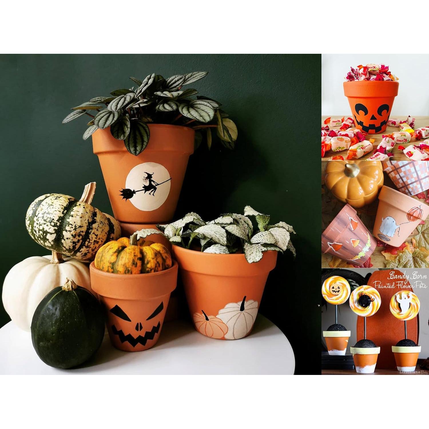 Macetas de terracota HERDUK 3" con plato - Paquete de 18