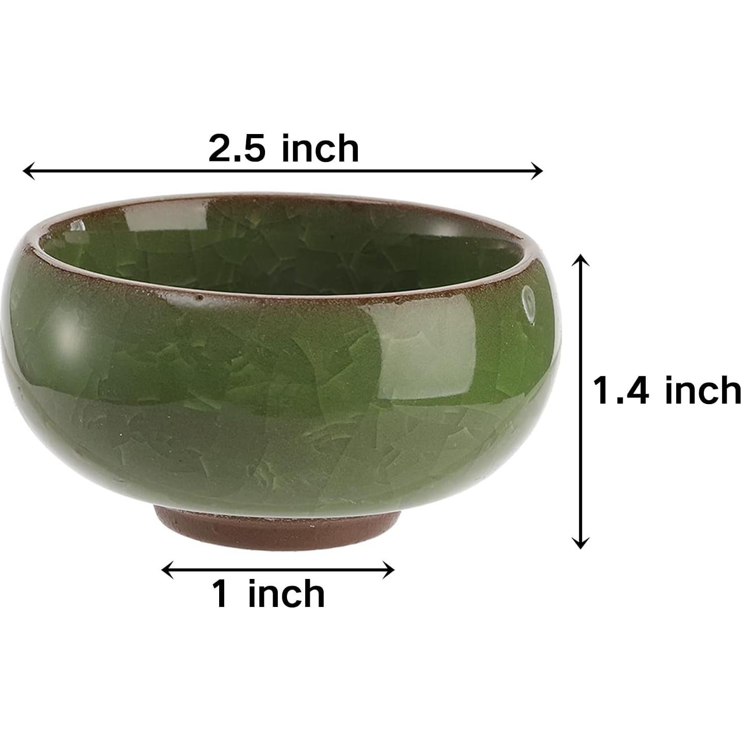 TOPZEA 16 Mini Macetas de Cerámica para Suculentas 6.35 cm