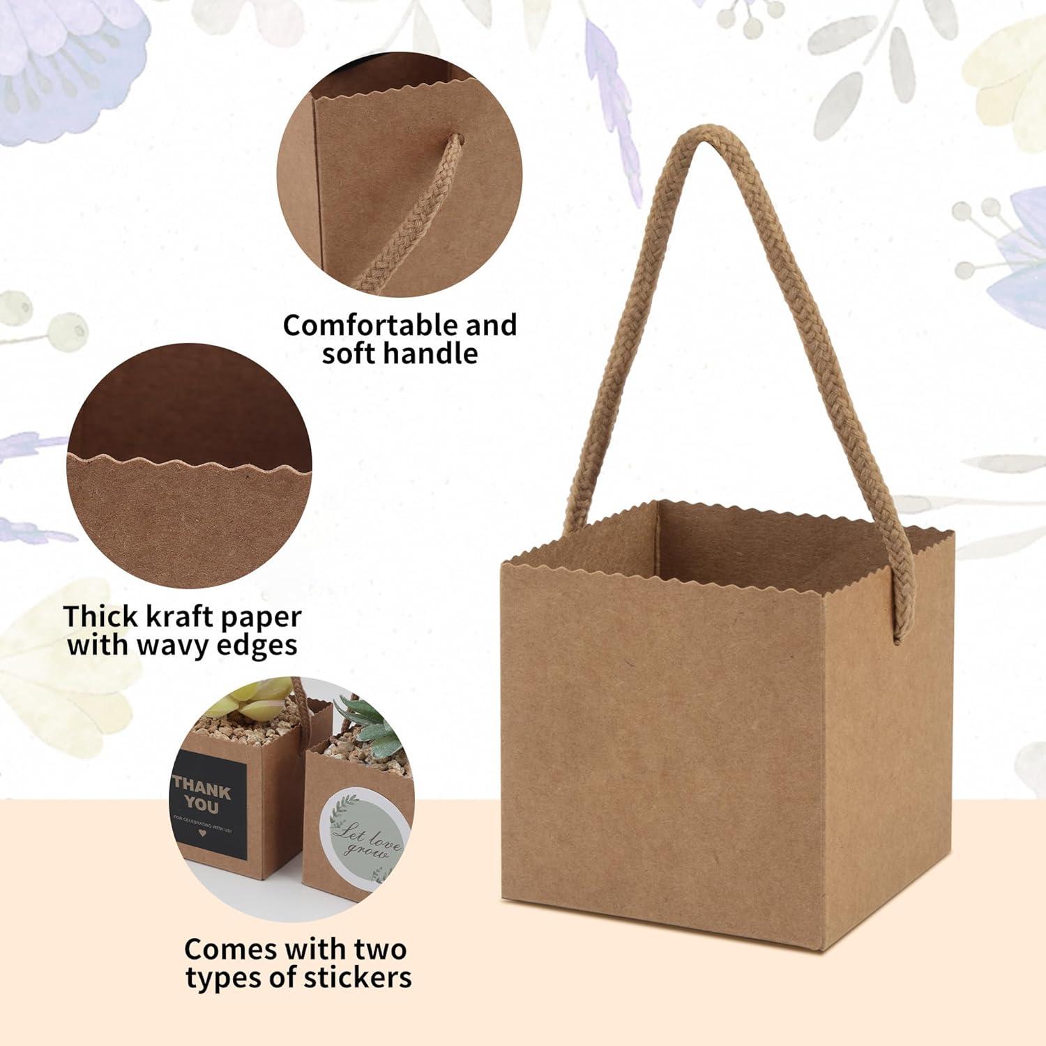 Bolsas de Envoltura para Suculentas Temlum 6.35cm 40pcs