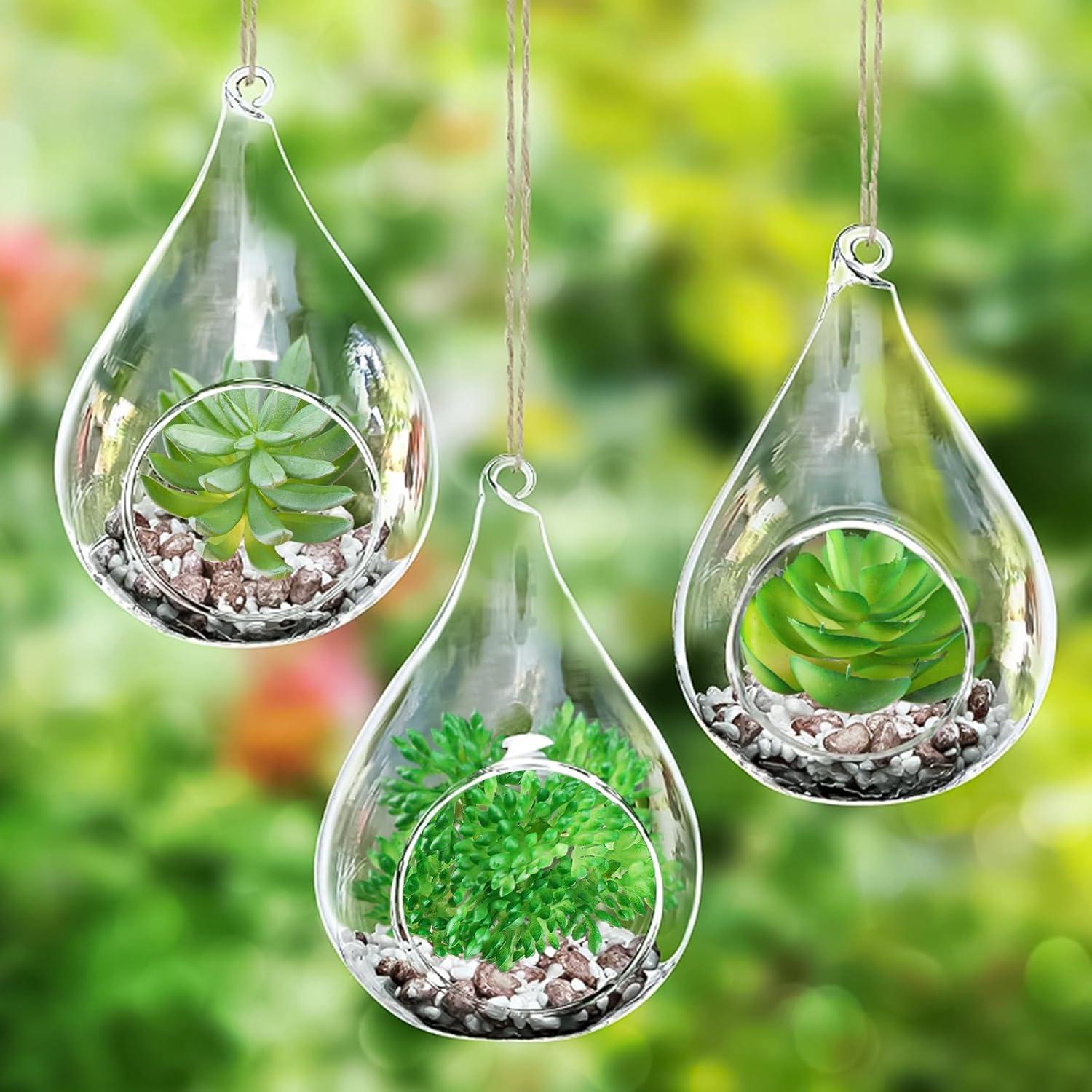 Plantas Suculentas Artificiales QUOZUO 6pcs Verdes 6-13cm