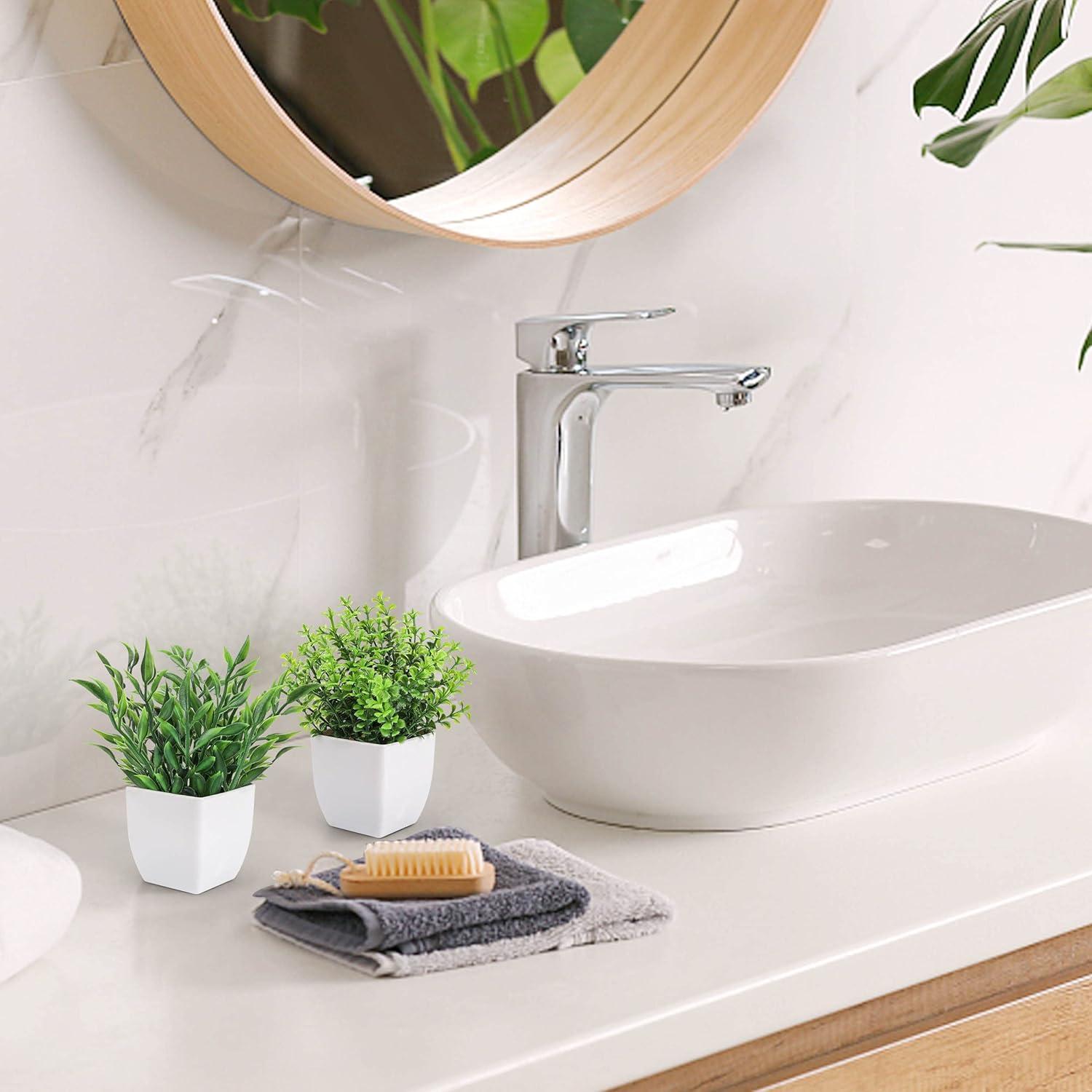 Plantas Falsas en Maceta Der Rose - 2 Paquetes 18 cm Verde