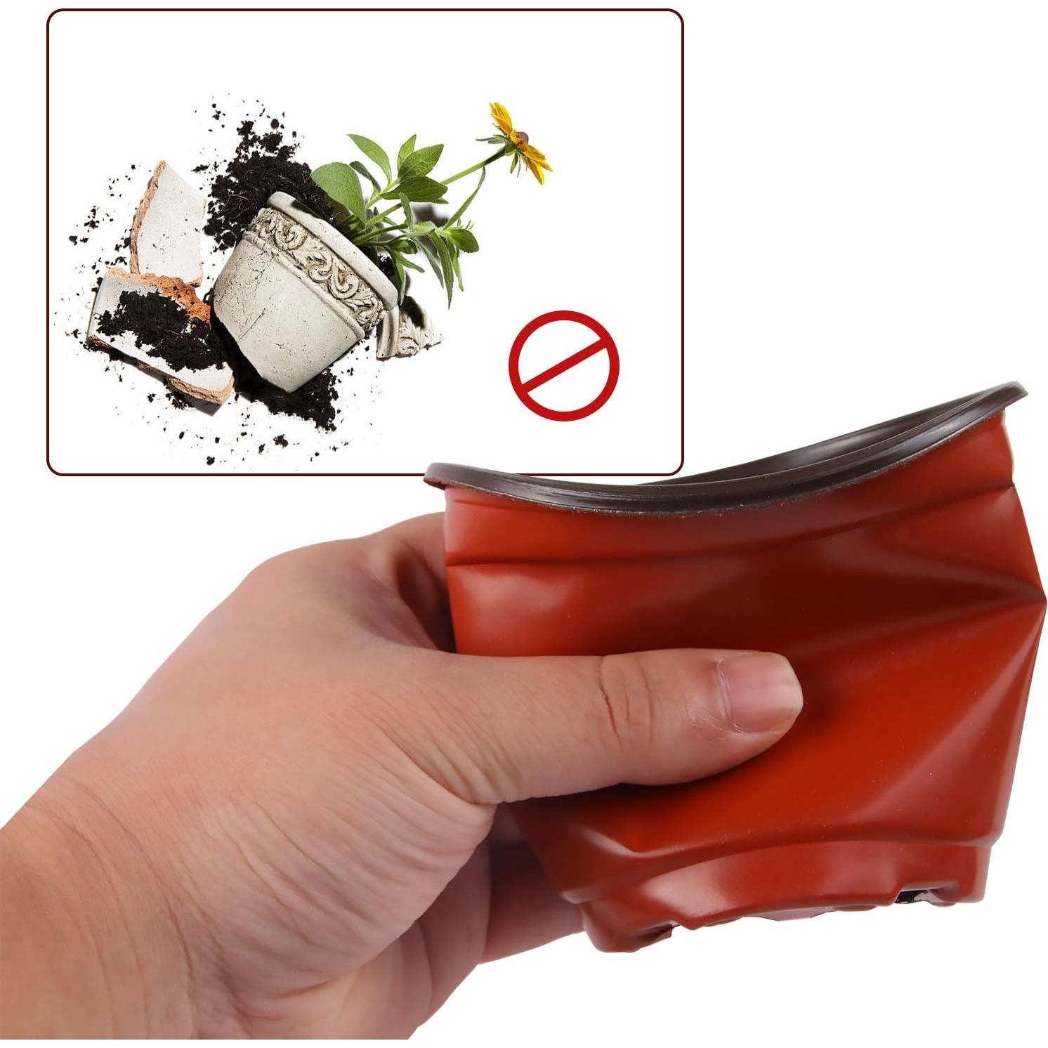 150 Macetas de Plástico Augshy 10.16 cm para Vivero