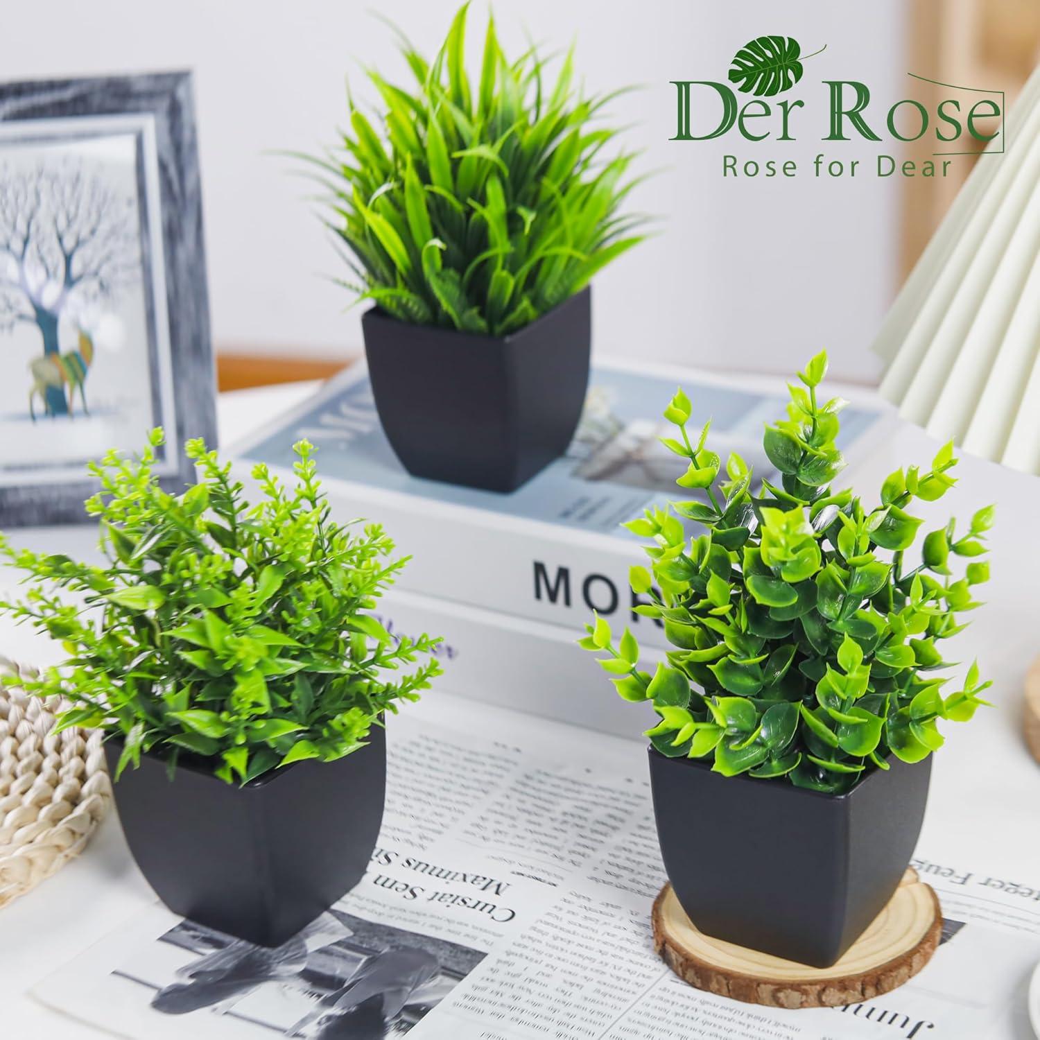 Plantas Falsas Negras Der Rose 4 Pack Decoración Interior