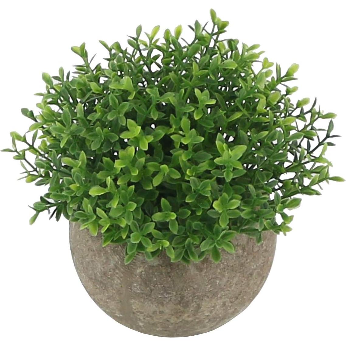 Mini Plantas Falsas Ogrmar en Maceta de Cerámica 11.9 cm