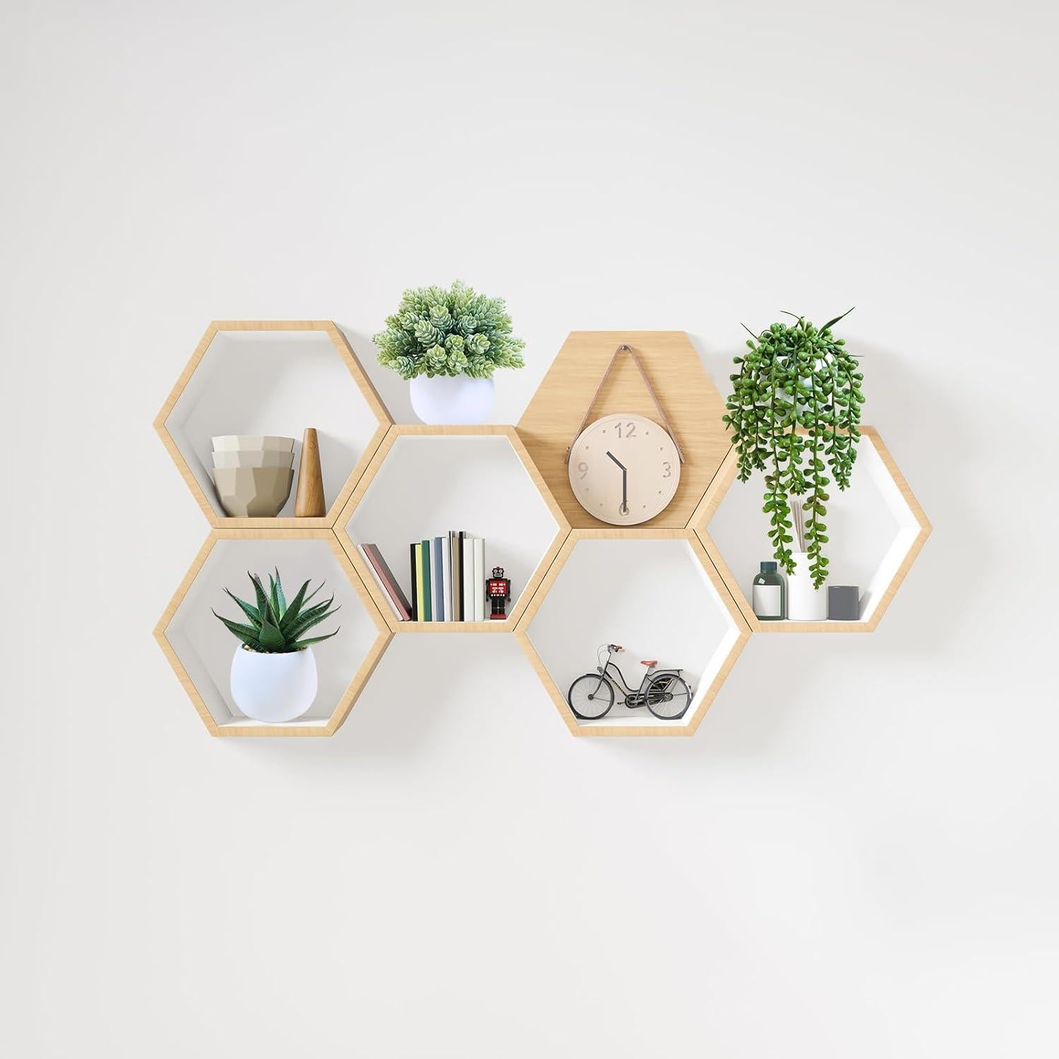 Juego de 3 Plantas Suculentas Artificiales Winlyn en Macetas Concreto