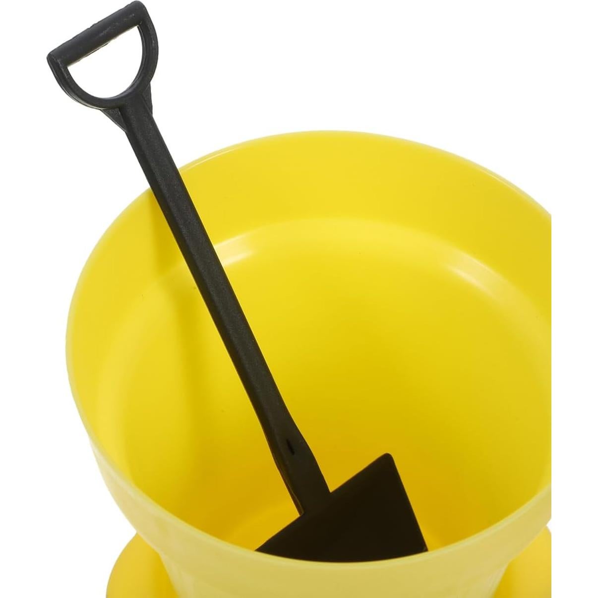 MAGICLULU 20 Vasos de Postre en Forma de Maceta Amarillo 8x11cm