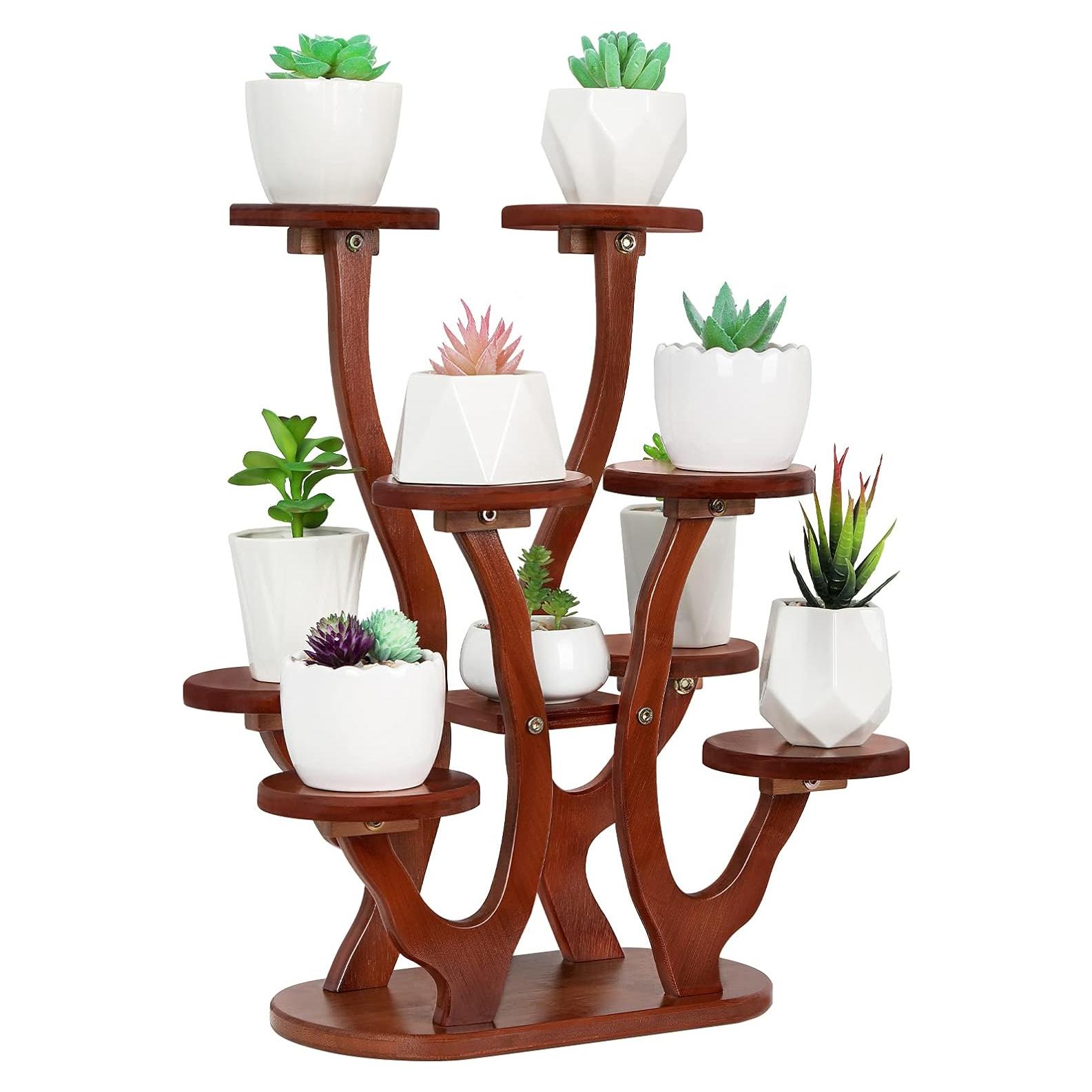 Soporte de Plantas Mini Suculentas Jotsport 9 Macetas 39x45.7cm