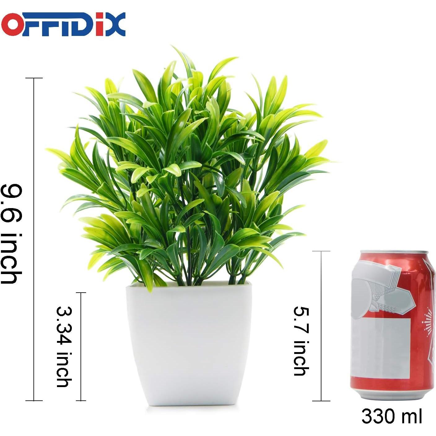 Planta Artificial Aloe en Maceta Plástica Blanca OFFIDIX 22.86 cm