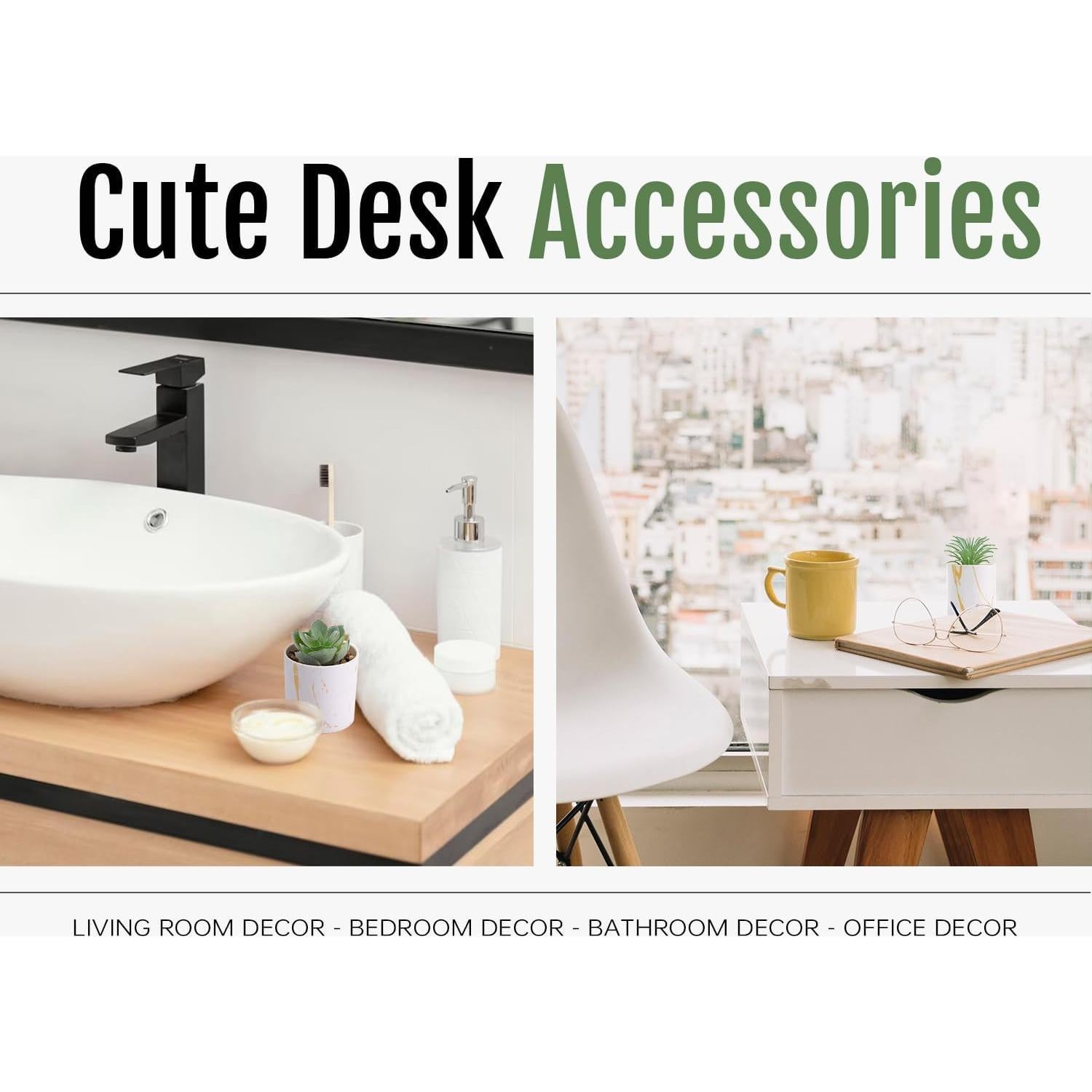 Plantas Artificiales Suculentas Der Rose - 3 Piezas Verde