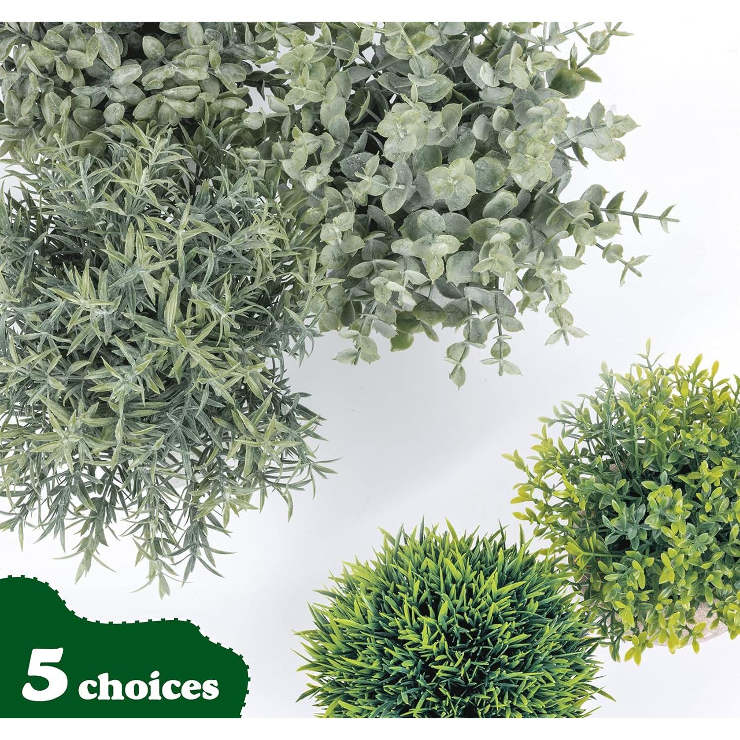 Set de 5 Plantas Artificiales Eucalipto Lemonfilter Verde