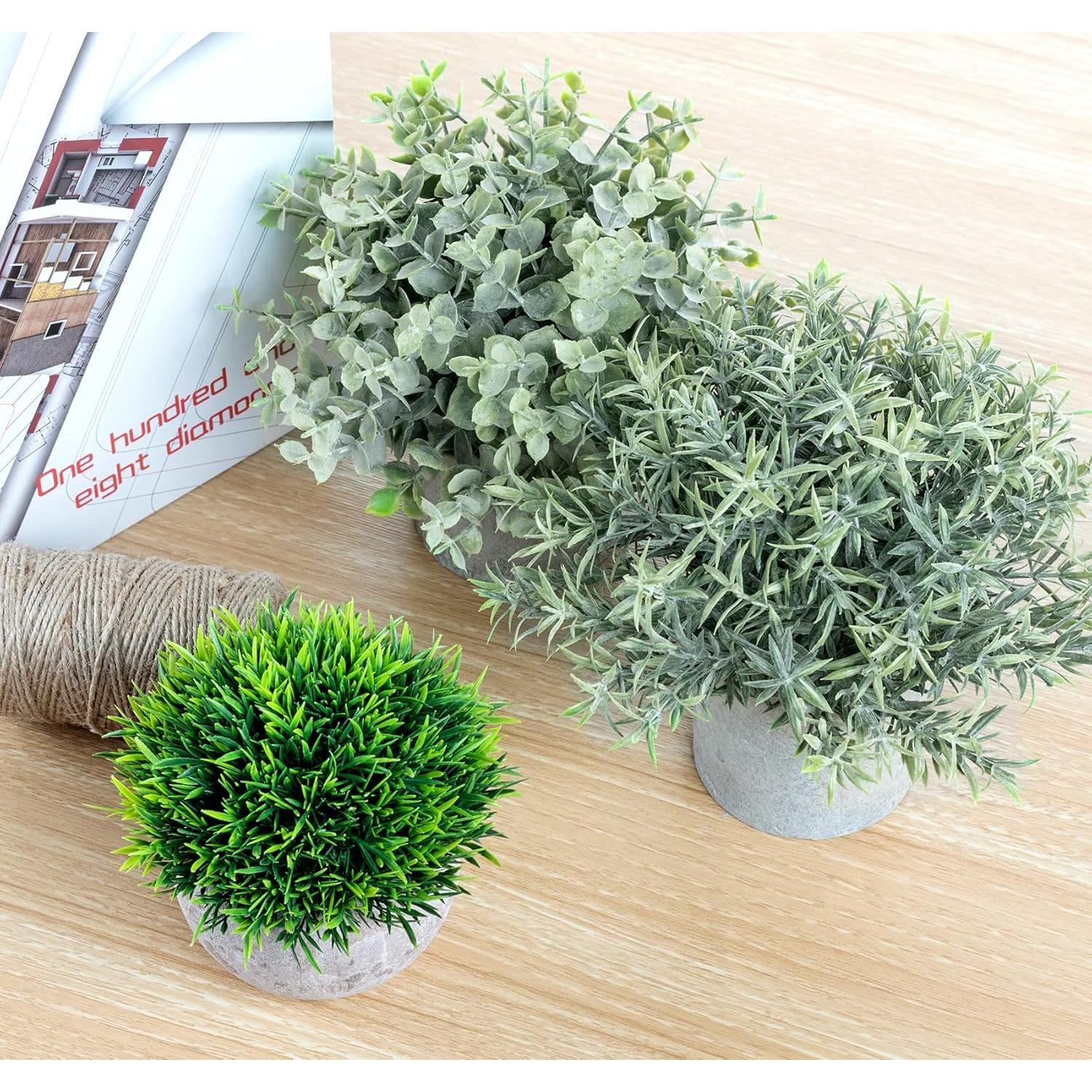 Set de 5 Plantas Artificiales Eucalipto Lemonfilter Verde