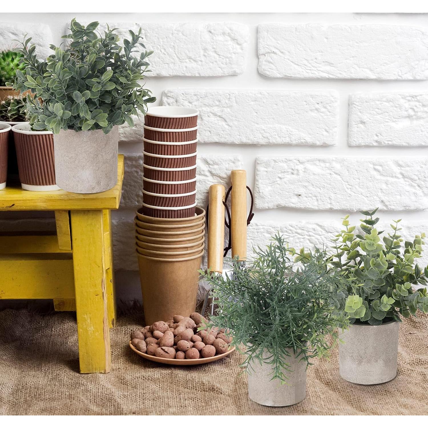 Set de 5 Plantas Artificiales Eucalipto Lemonfilter Verde