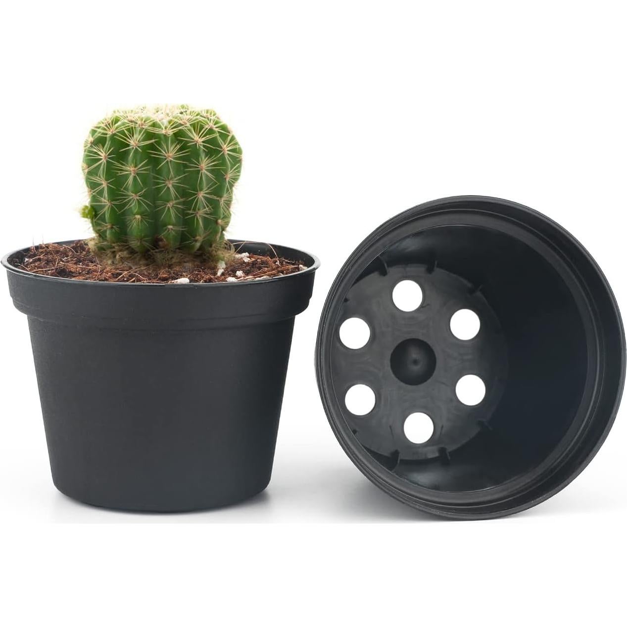 Macetas de Plástico KINGLAKE 100 Pcs 7.62 cm para Suculentas