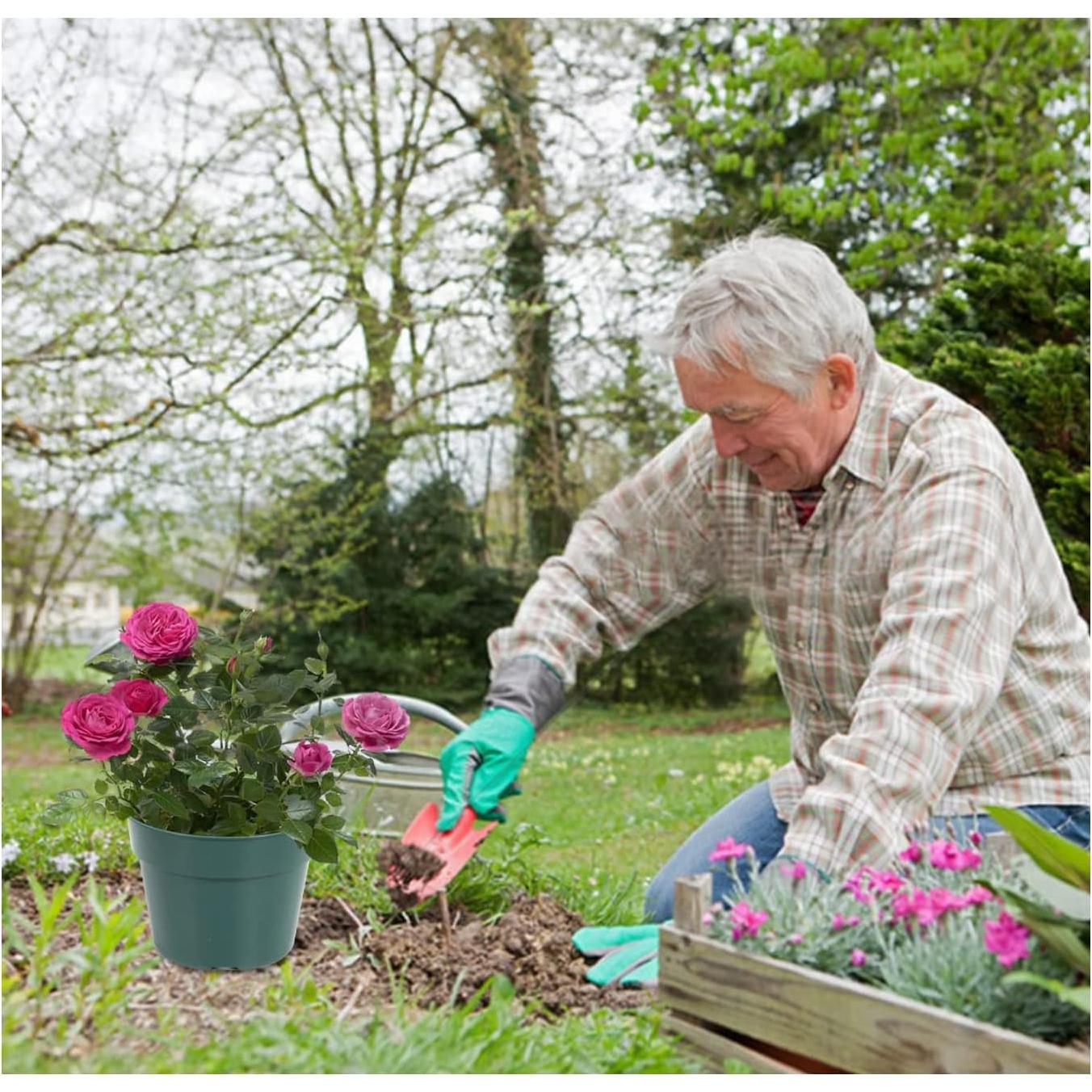 Paquete de 40 macetas de plástico 4" RooTrimmer con malla