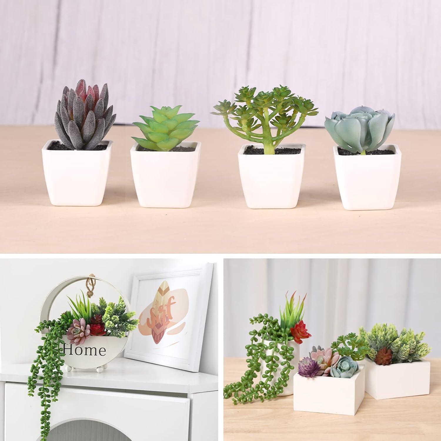 CEWOR 14pcs Suculentas Artificiales Realistas para Decoración