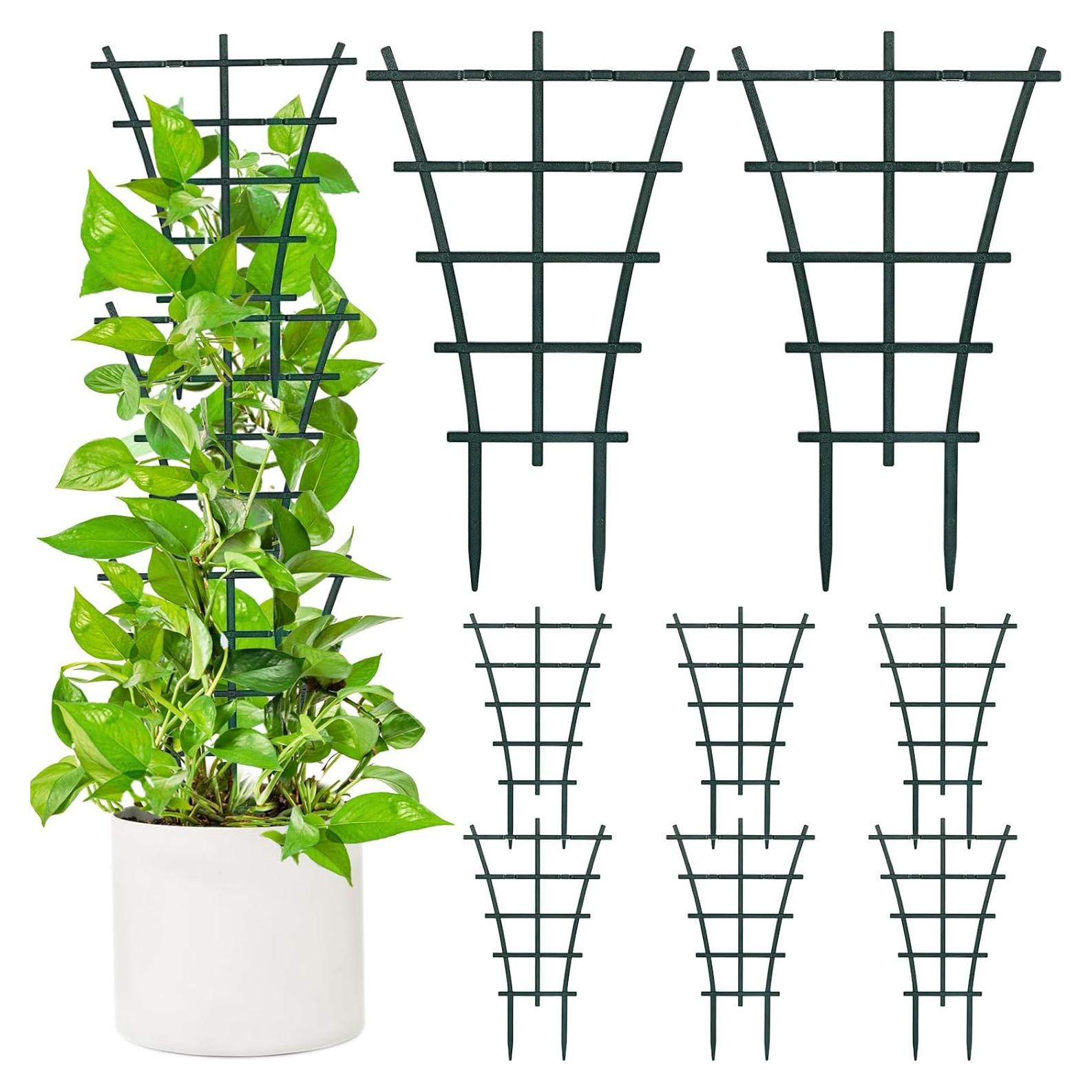 Paquete de 12 enrejados apilables SYWHXY para plantas 25x15cm