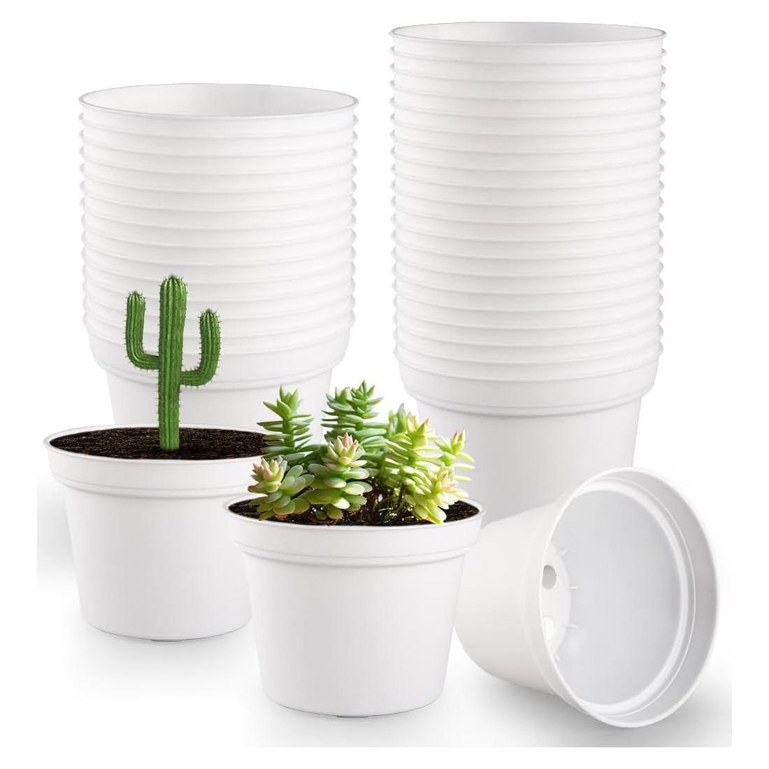Paquete de 60 macetas de 7.62 cm blancas RooTrimmer