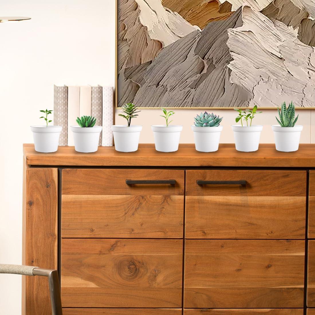 Paquete de 60 macetas de 7.62 cm blancas RooTrimmer