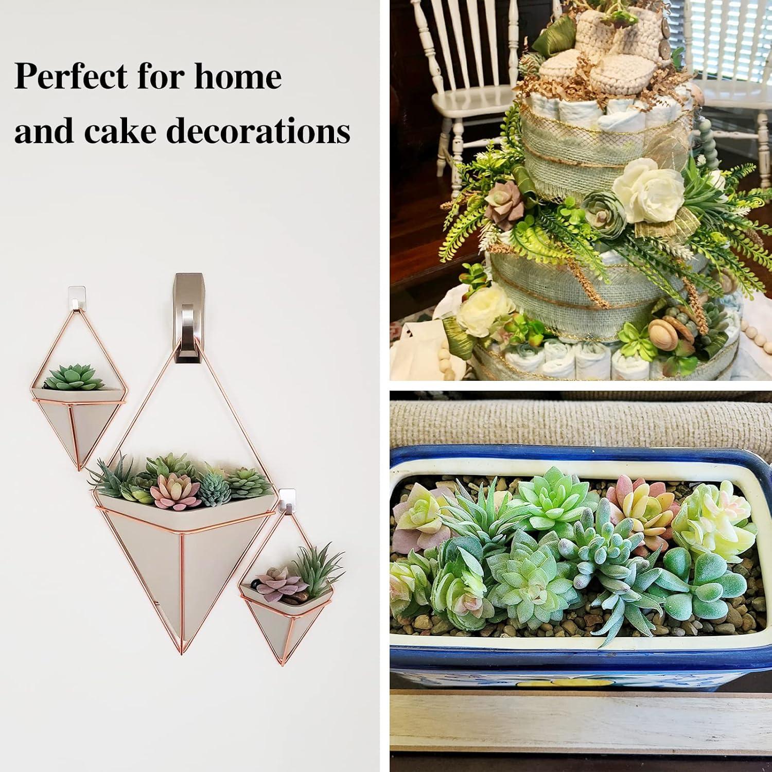 12 Suculentas Artificiales HappyHapi Verde Aterciopelado