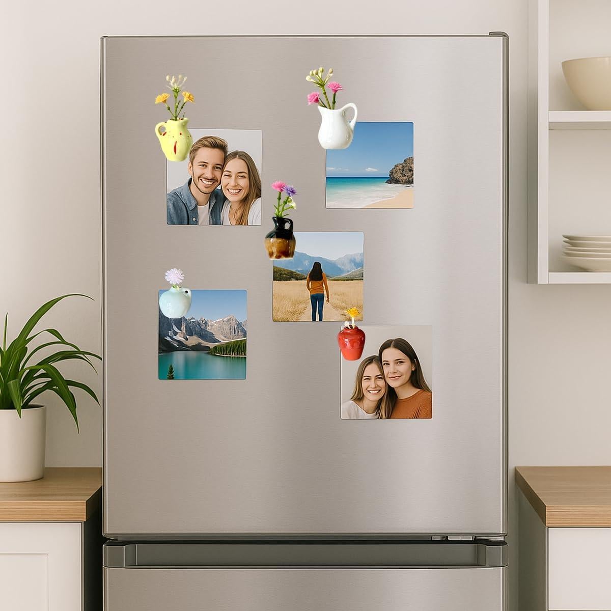 Imanes de Jarrón Mini DUMPILL - 6 Cerámica Multicolor