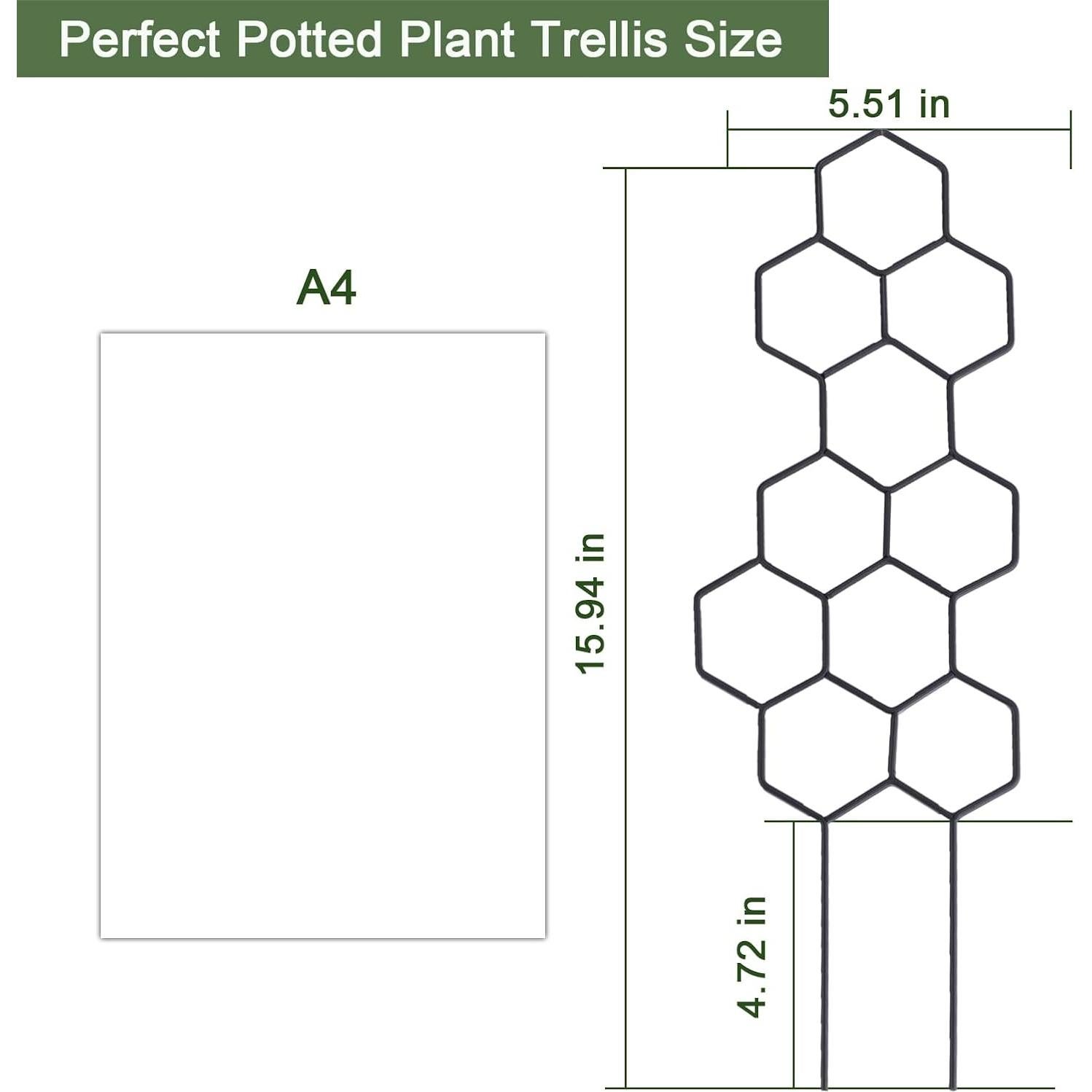 Trellis de Metal para Plantas Trepadoras WellSign 41.5 cm 2 Piezas