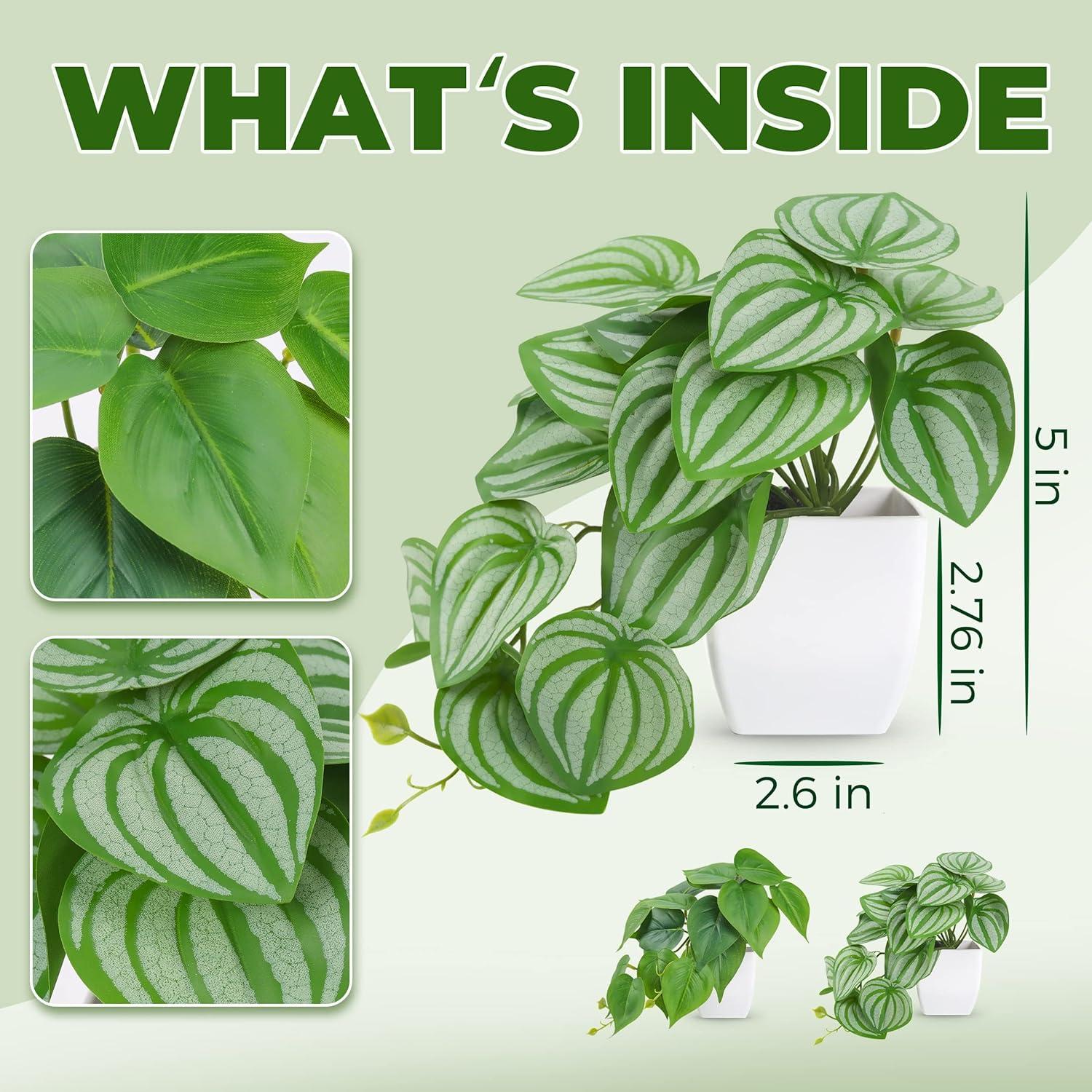 Plantas Falsas Der Rose 2 Pcs 21.95 cm Decoración Interior