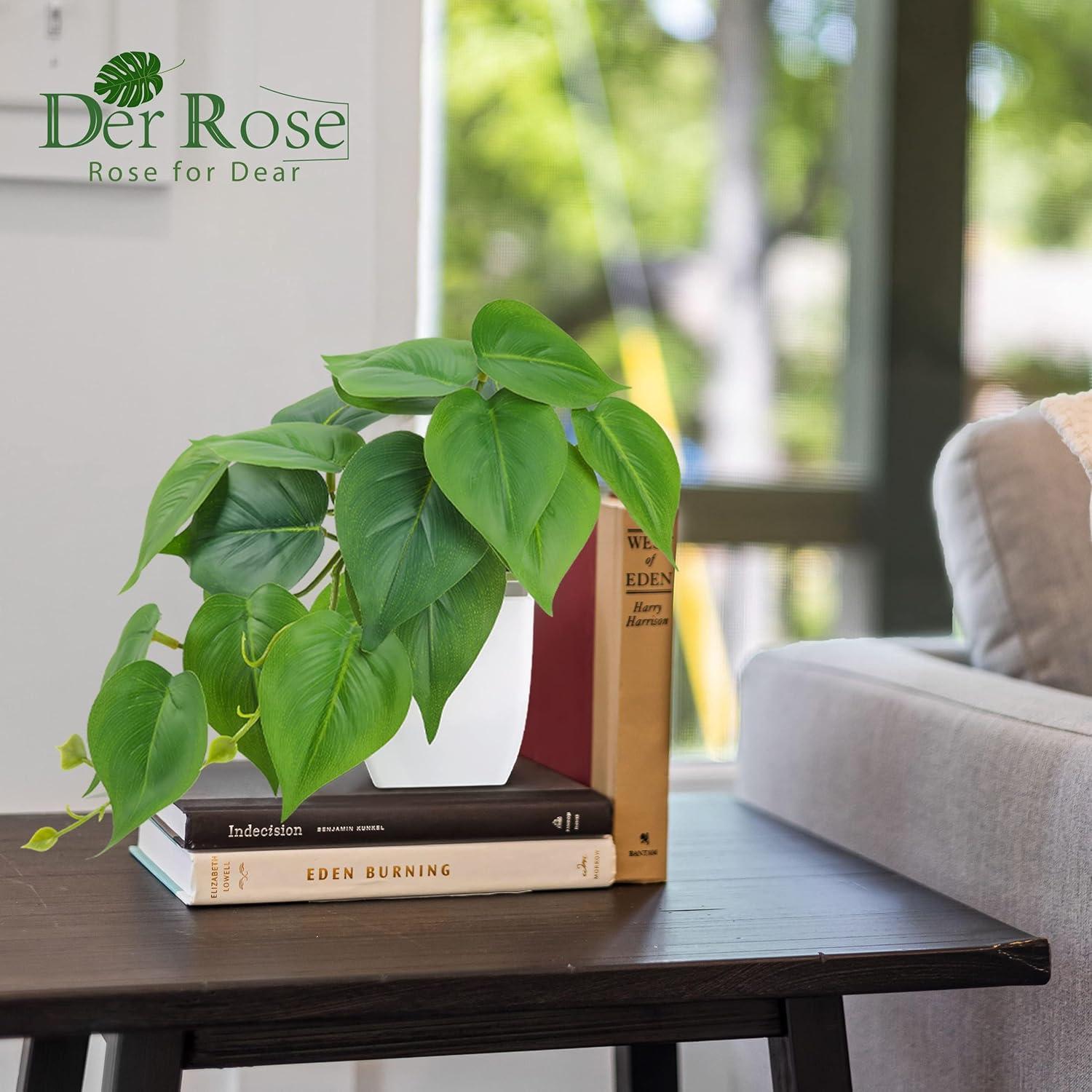 Plantas Falsas Der Rose 2 Pcs 21.95 cm Decoración Interior