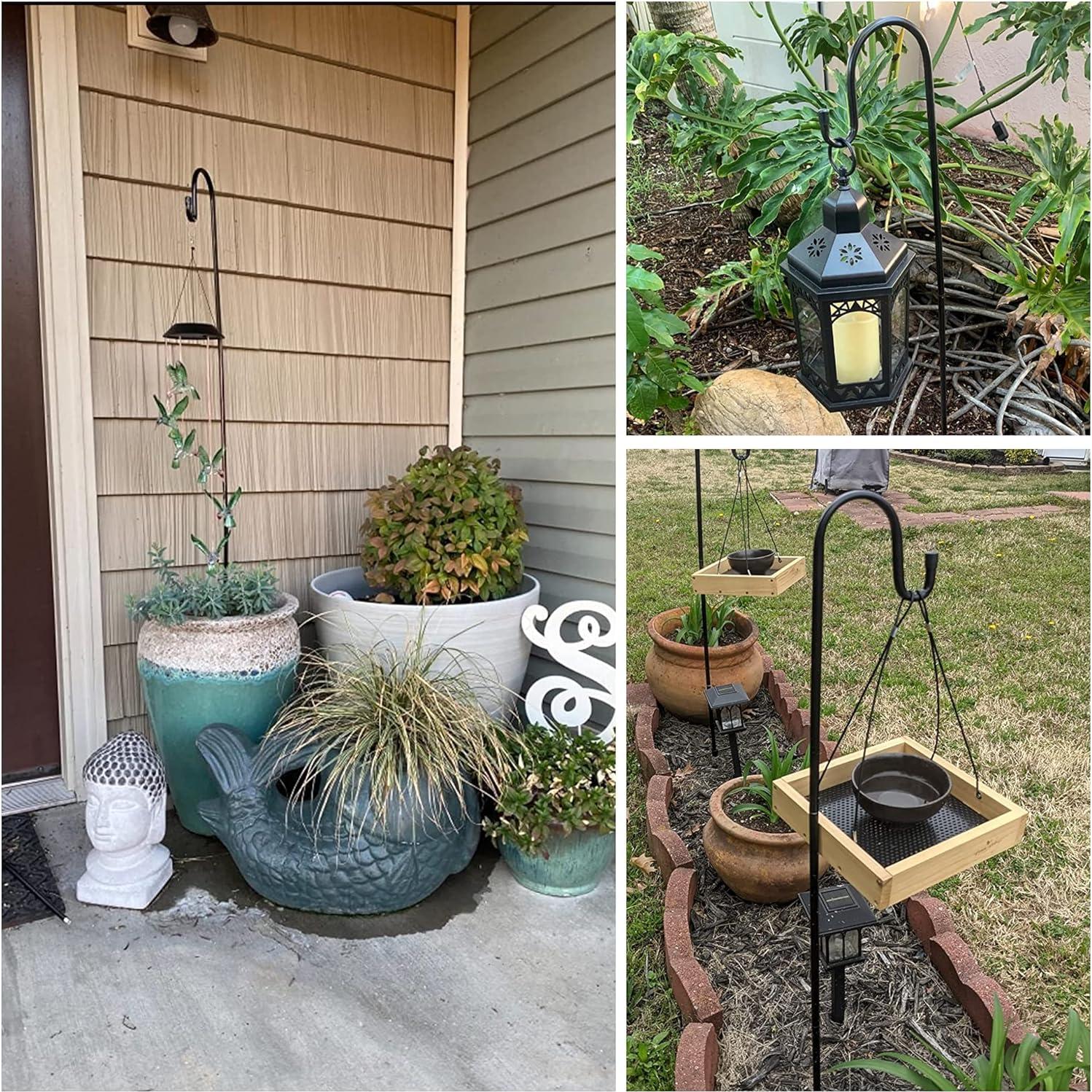 Ganchos de Pastor Ottsuls 152 cm Ajustables para Jardín - 2 Paquete