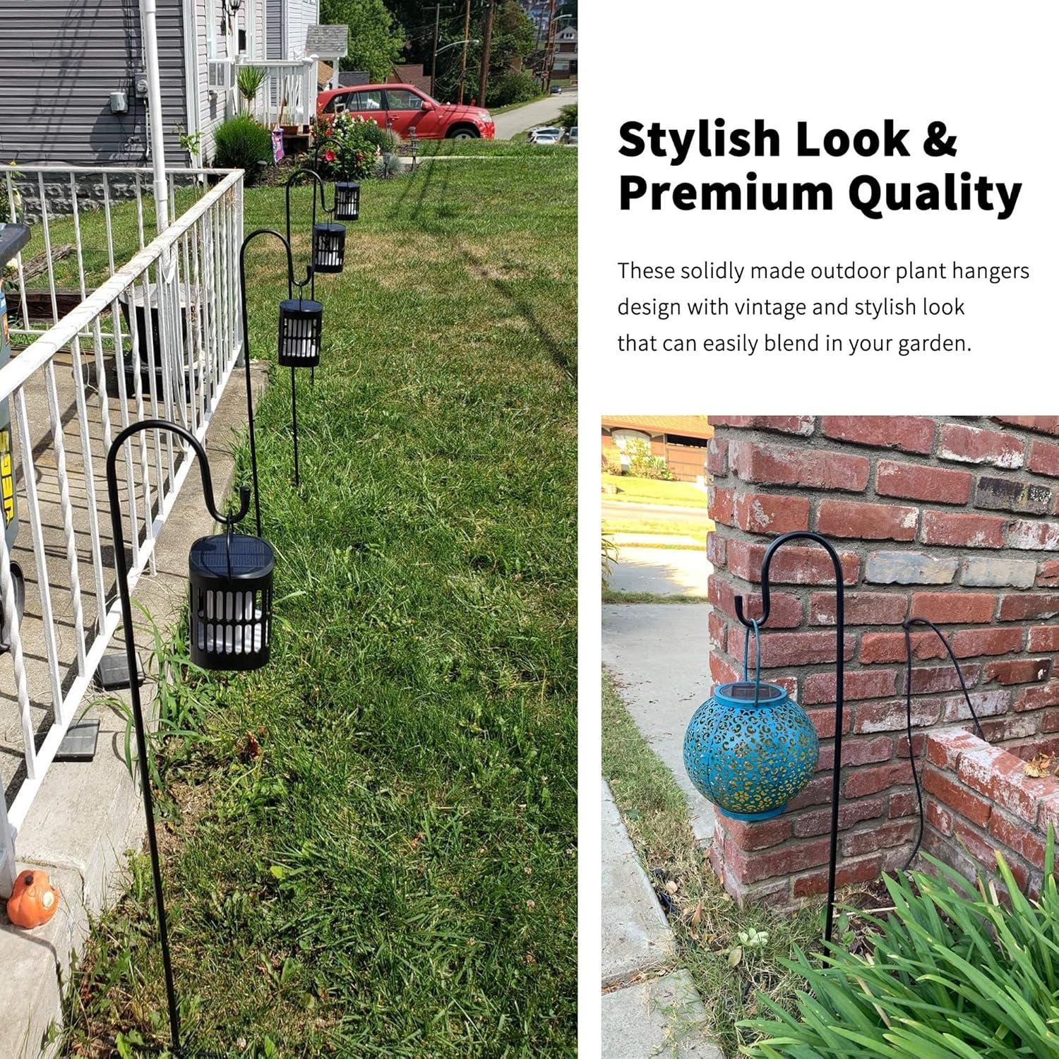 Ganchos de Pastor Ottsuls 152 cm Ajustables para Jardín - 2 Paquete