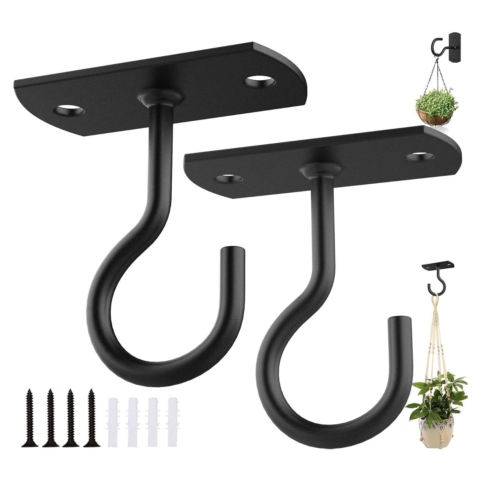 Ganchos de Techo ASZUNE 2.5in (6.35cm) para Plantas - 2 Piezas