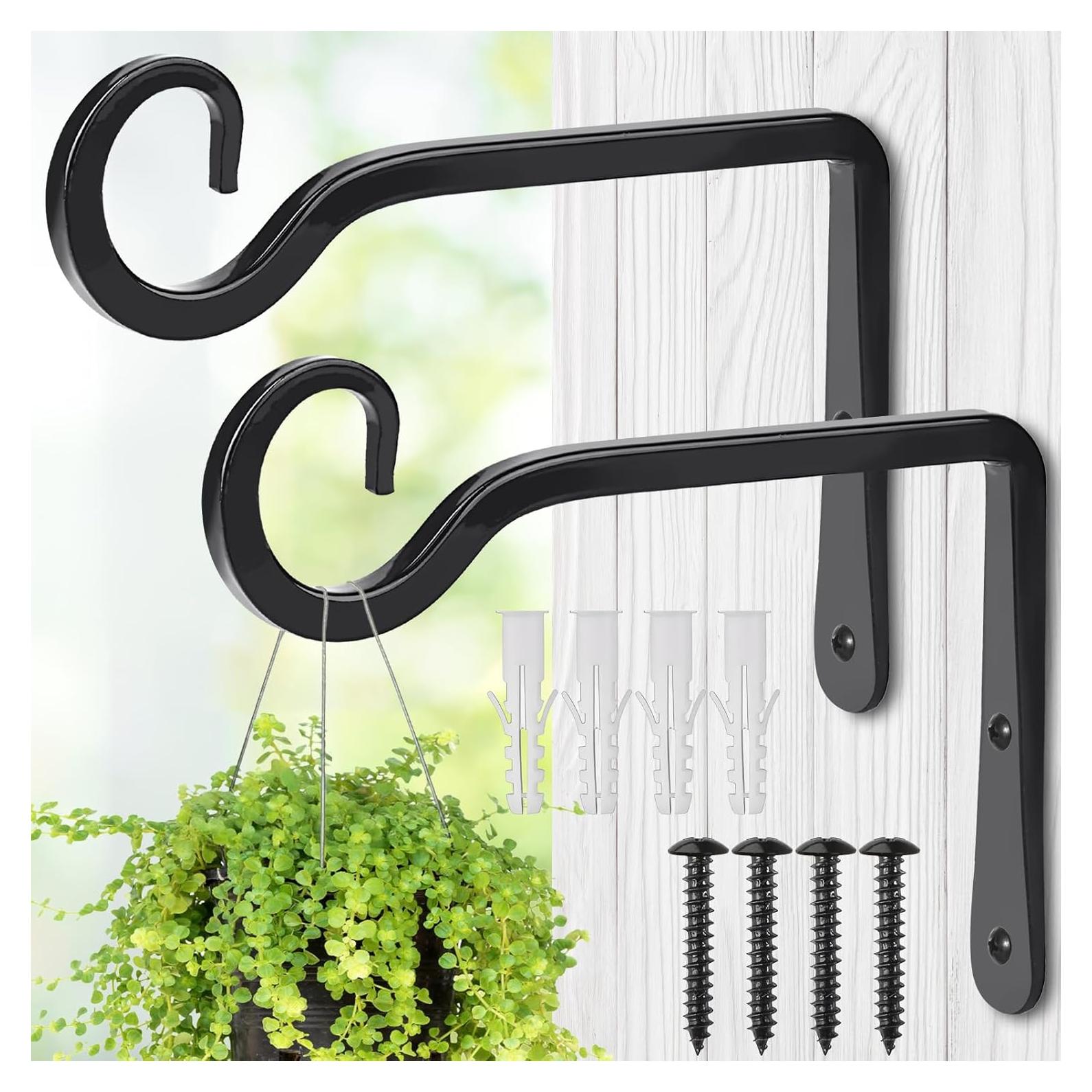 Soportes para Plantas Colgantes MOWPOG 15 cm Metal Negro