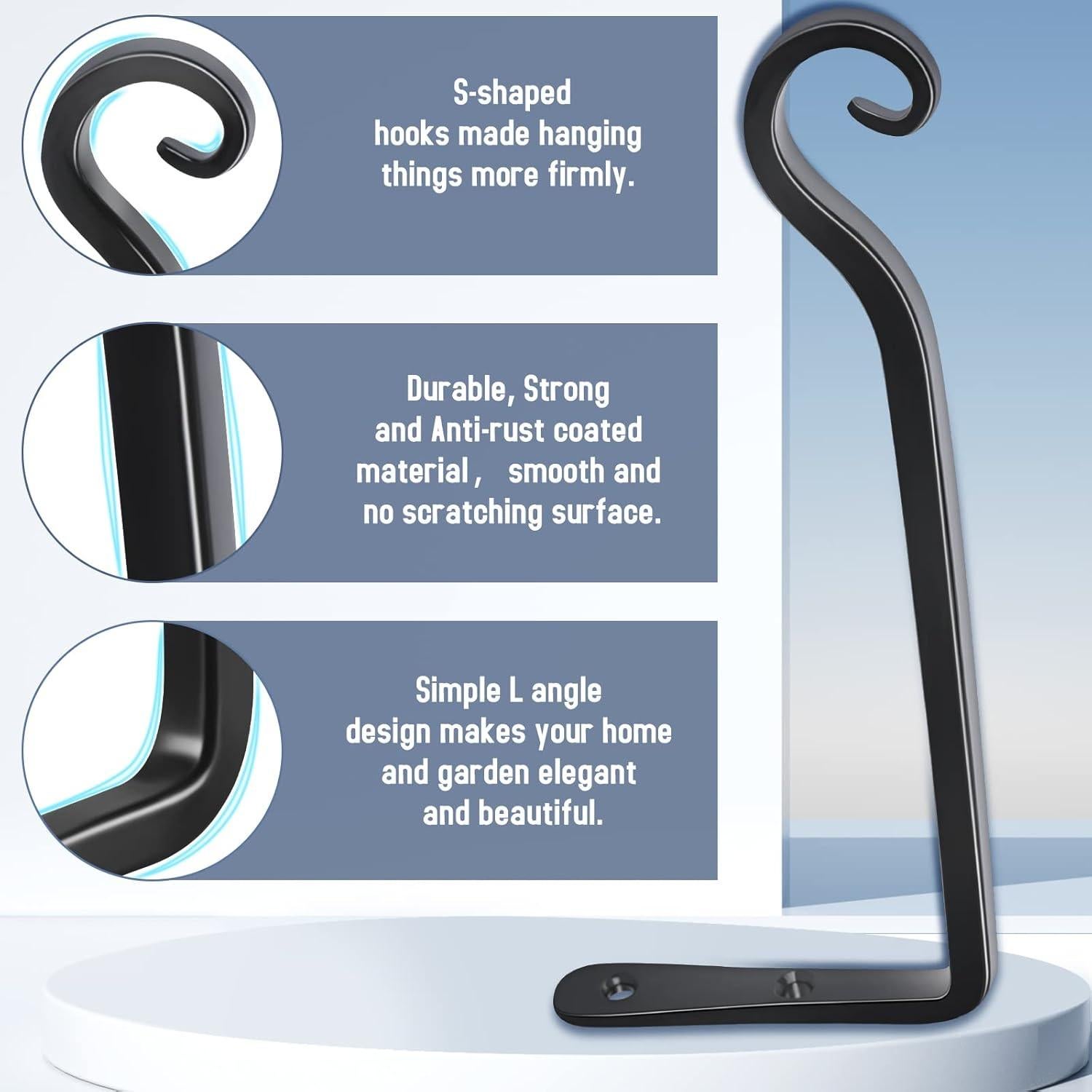 Soporte de Pared para Plantas FEED GARDEN 25.4 cm 2 Unidades