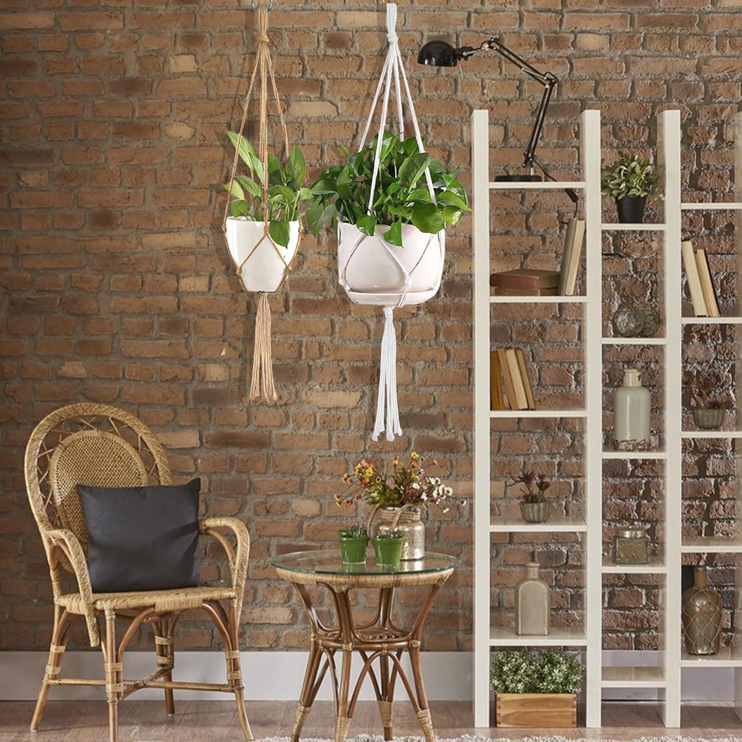 Soporte Colgante para Plantas Roucerlin 4 Pcs 60 y 80 cm