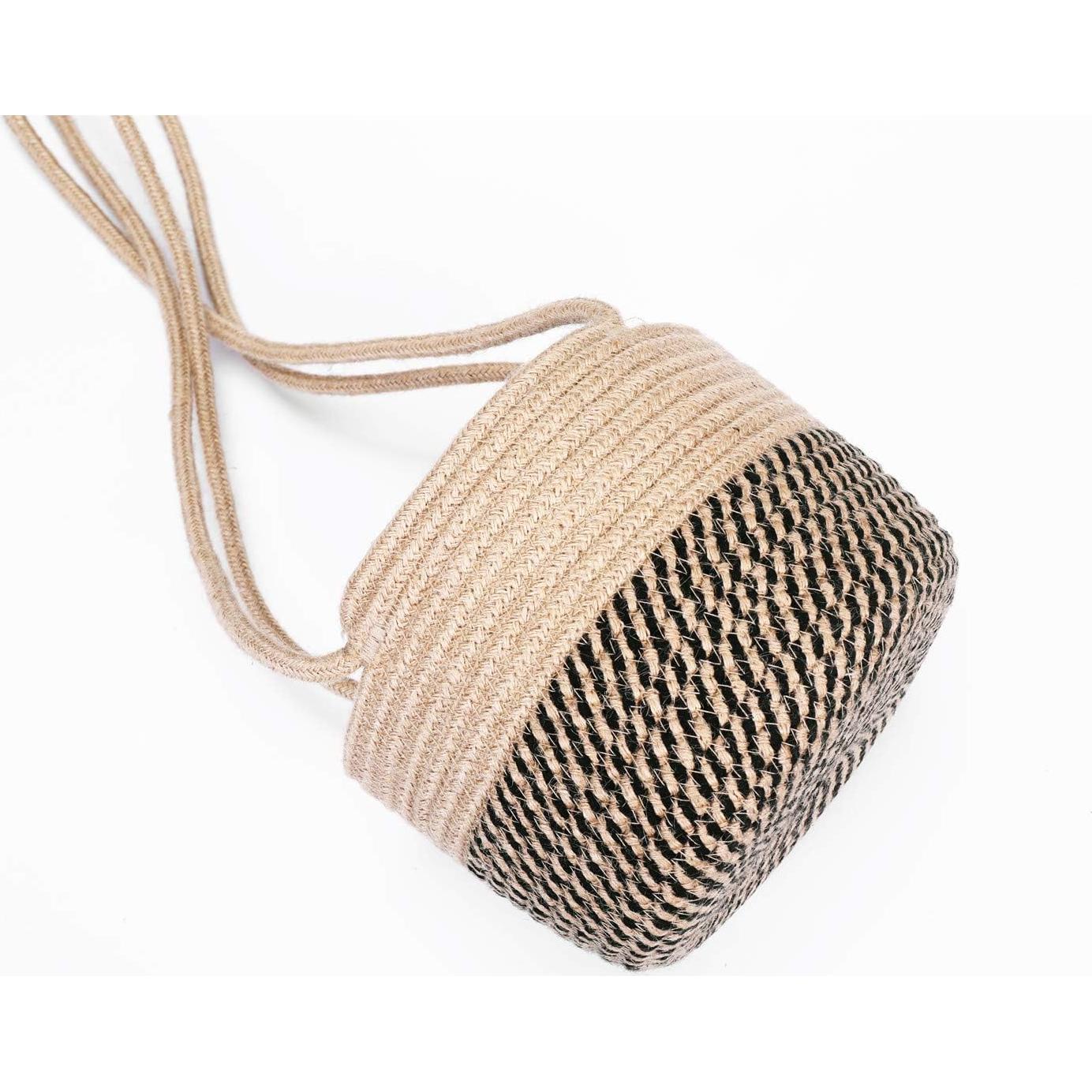 Cesta de Macramé para Plantas Colgantes RUIZHIXUAN Yute 20 cm