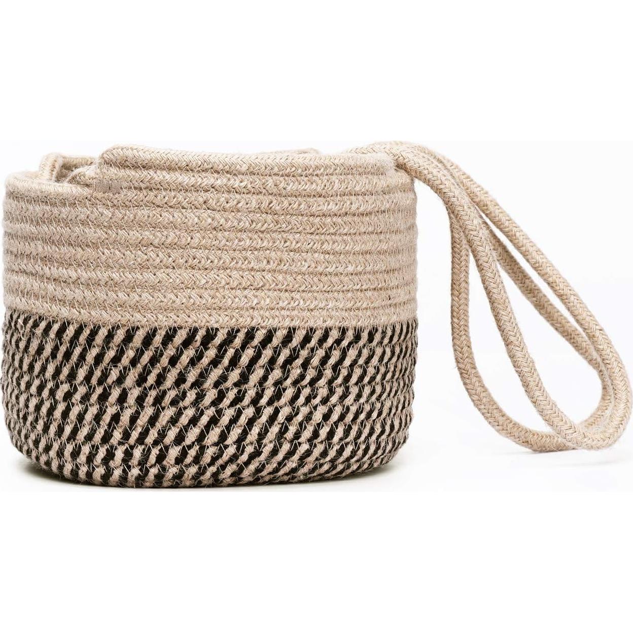 Cesta de Macramé para Plantas Colgantes RUIZHIXUAN Yute 20 cm